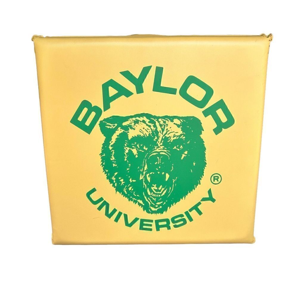Vintage Baylor University Stadium SEAT CUSHION 15" × 15" NCAA SWC‎